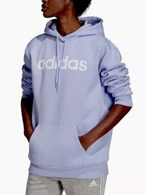 New Adidas Hoodie Sweatshirt Lilac Purple Size XS